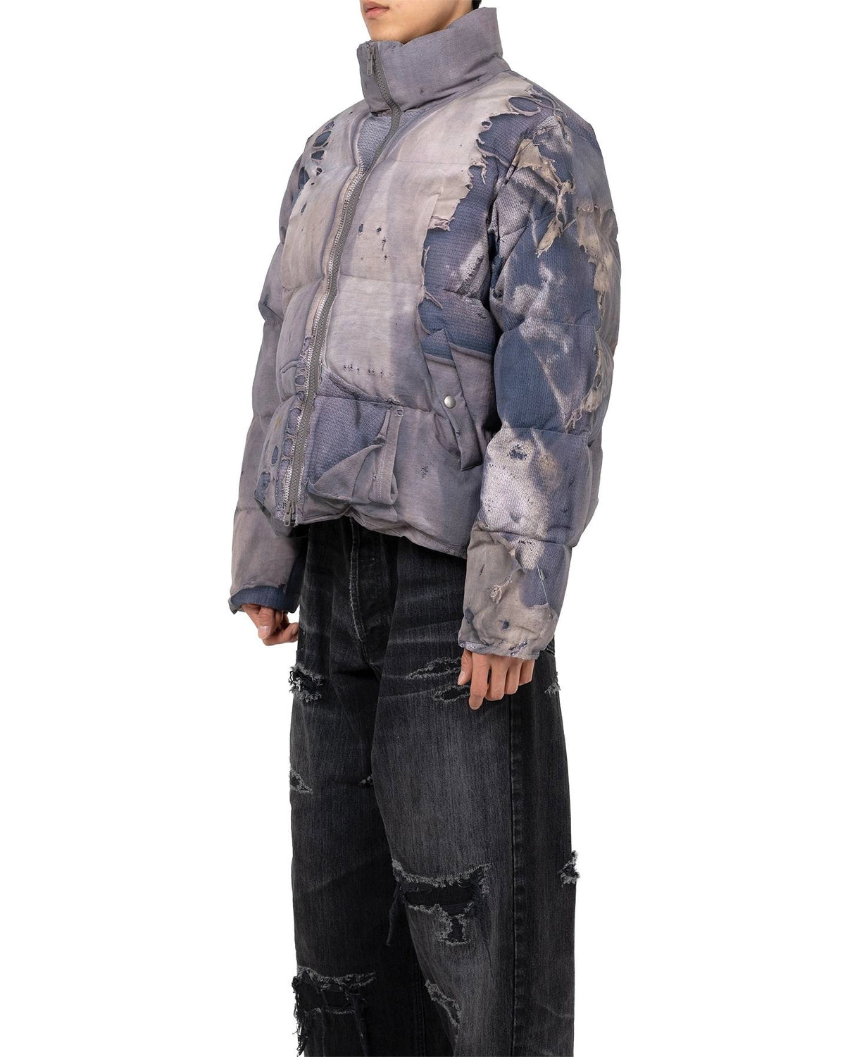 KAMIYA / Trompe L’oeil Print Down Jacket (G15BL111)