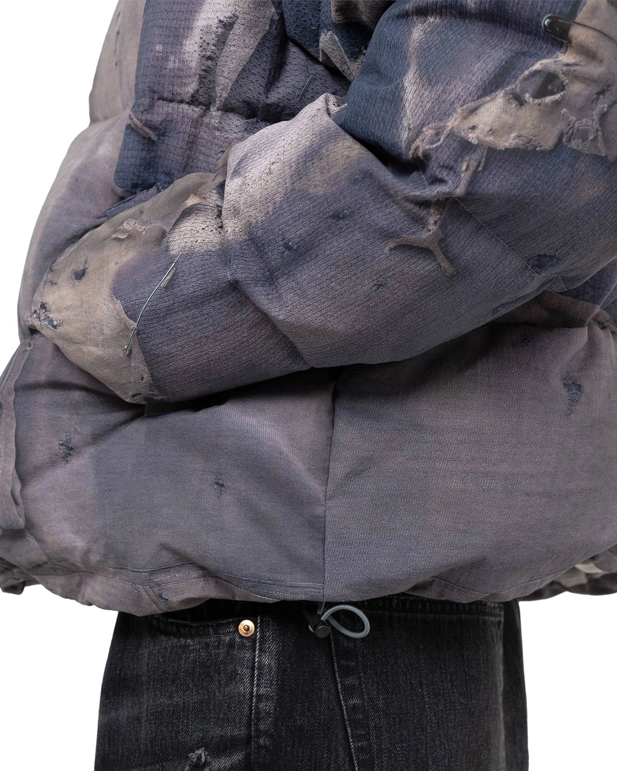 KAMIYA / Trompe L’oeil Print Down Jacket (G15BL111)