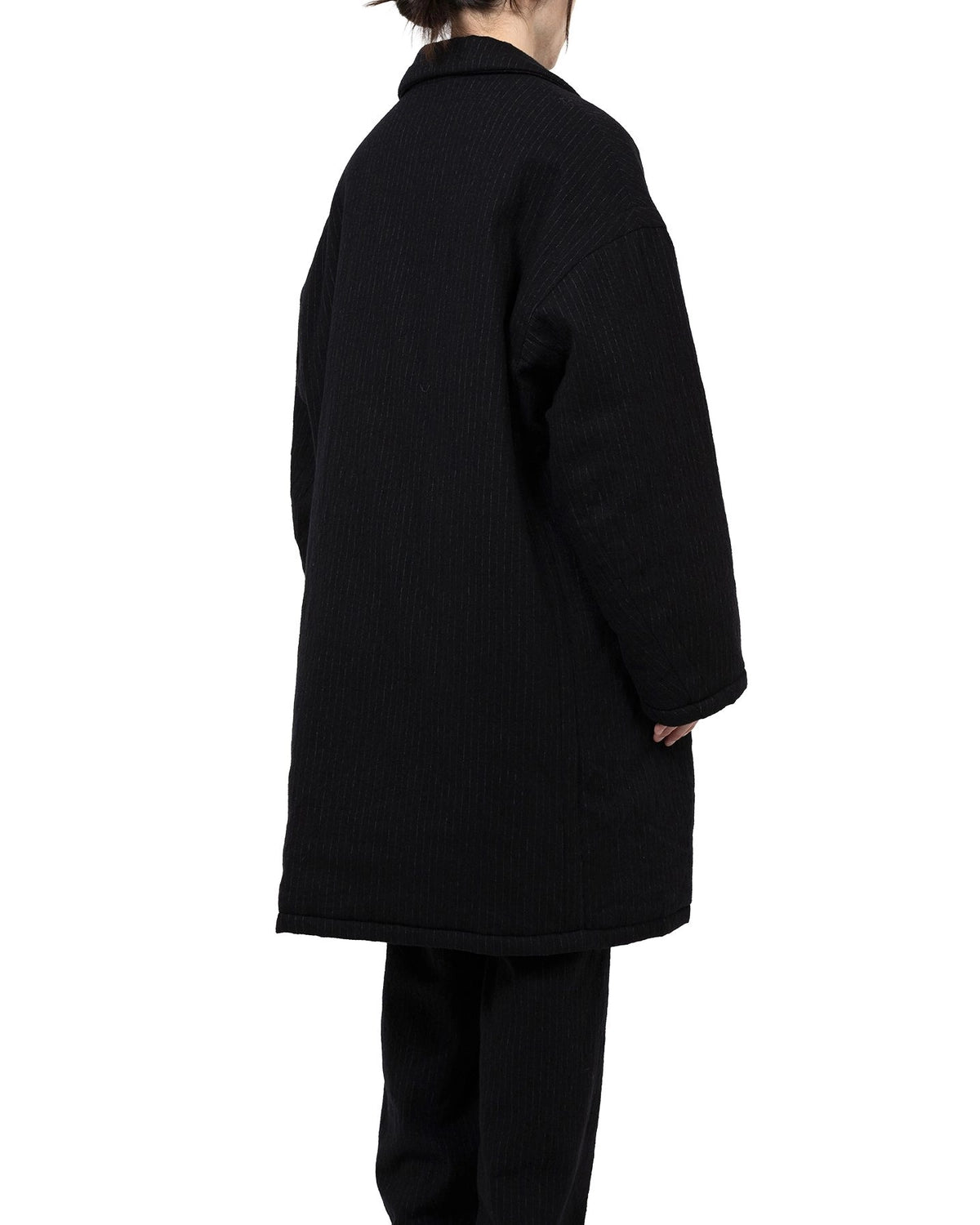 KAMIYA / Padded Pinstripe Coat (G15CT028)