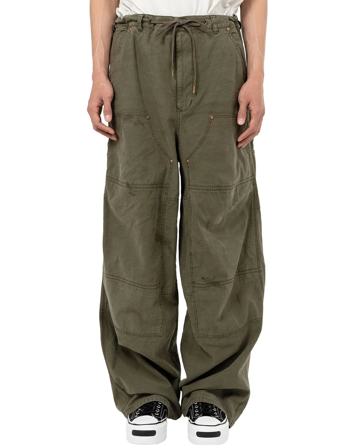 KAMIYA / Back Satin Painter Pants (G15PT038)