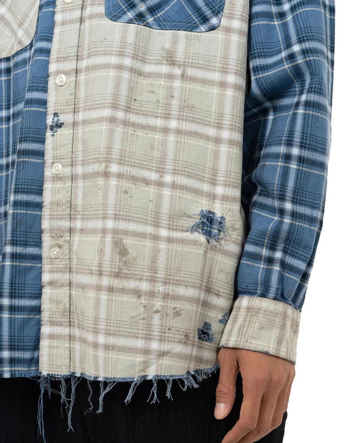 KAMIYA / Crazy Pattern Check Shirt (G15SH057)