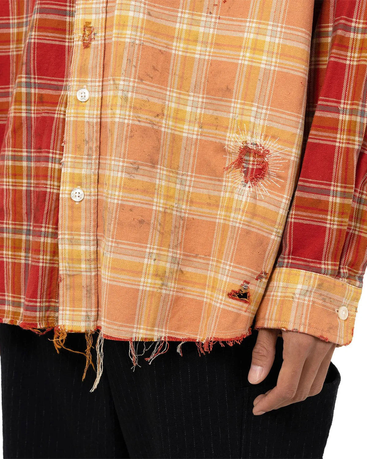 KAMIYA / Crazy Pattern Check Shirt (G15SH057)