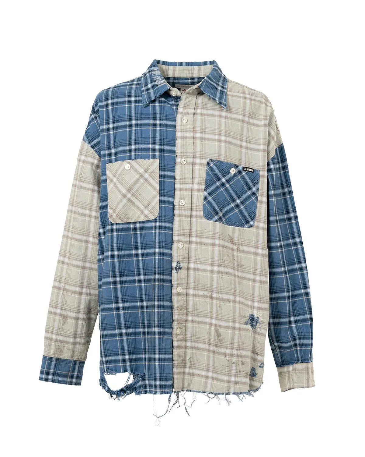 KAMIYA / Crazy Pattern Check Shirt (G15SH057)