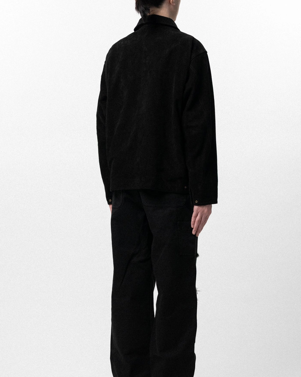 KAMIYA / Distressed Suede Work Jacket (G16BL014)