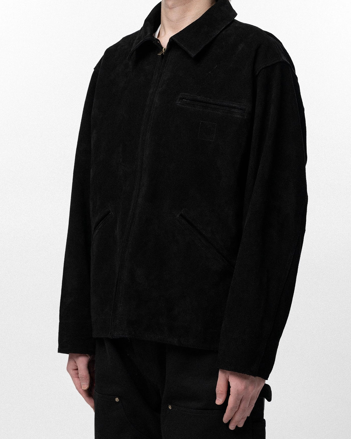 KAMIYA / Distressed Suede Work Jacket (G16BL014)