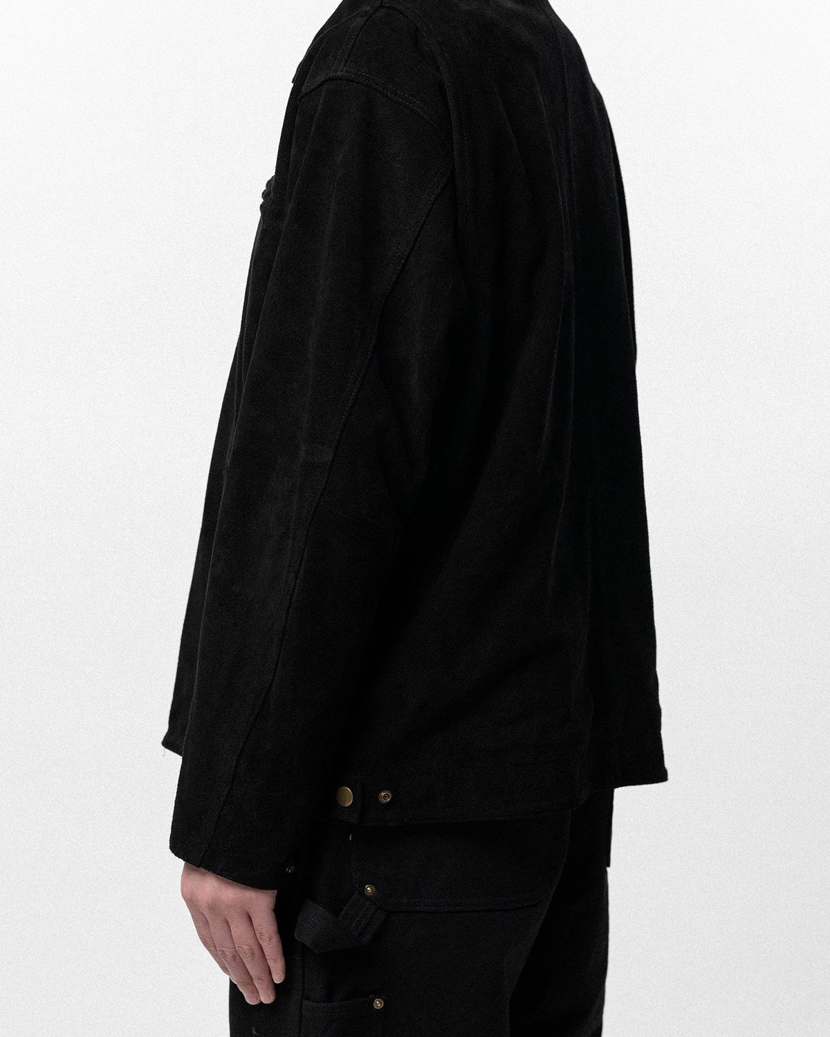 KAMIYA / Distressed Suede Work Jacket (G16BL014)