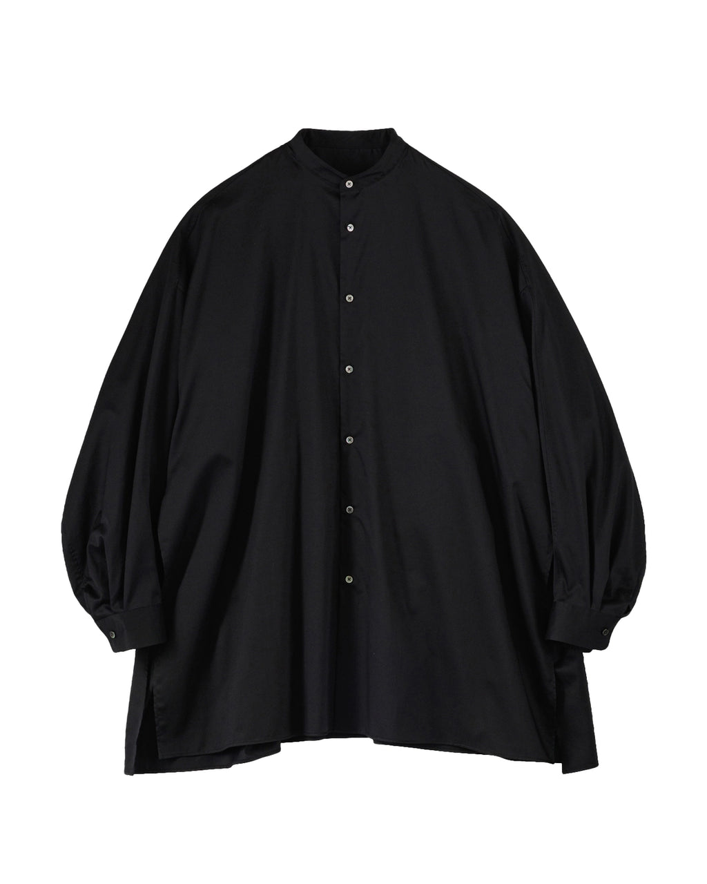 トップス lohen BAND COLLAR SLIT SHIRT Graphpaper (グラフペーパー) / Silicon Poplin Deep Slit Band Collar