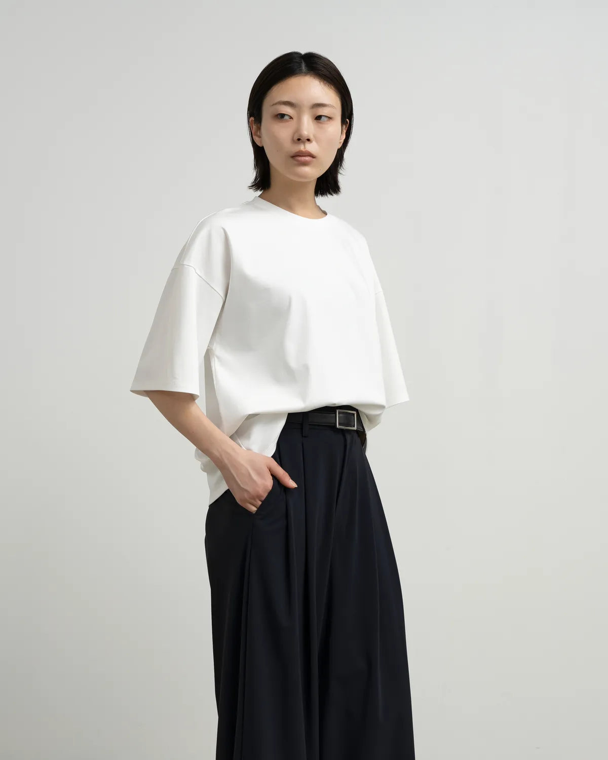 Graphpaper (グラフペーパー) / Flex Tricot Two Tuck Wide Pants
