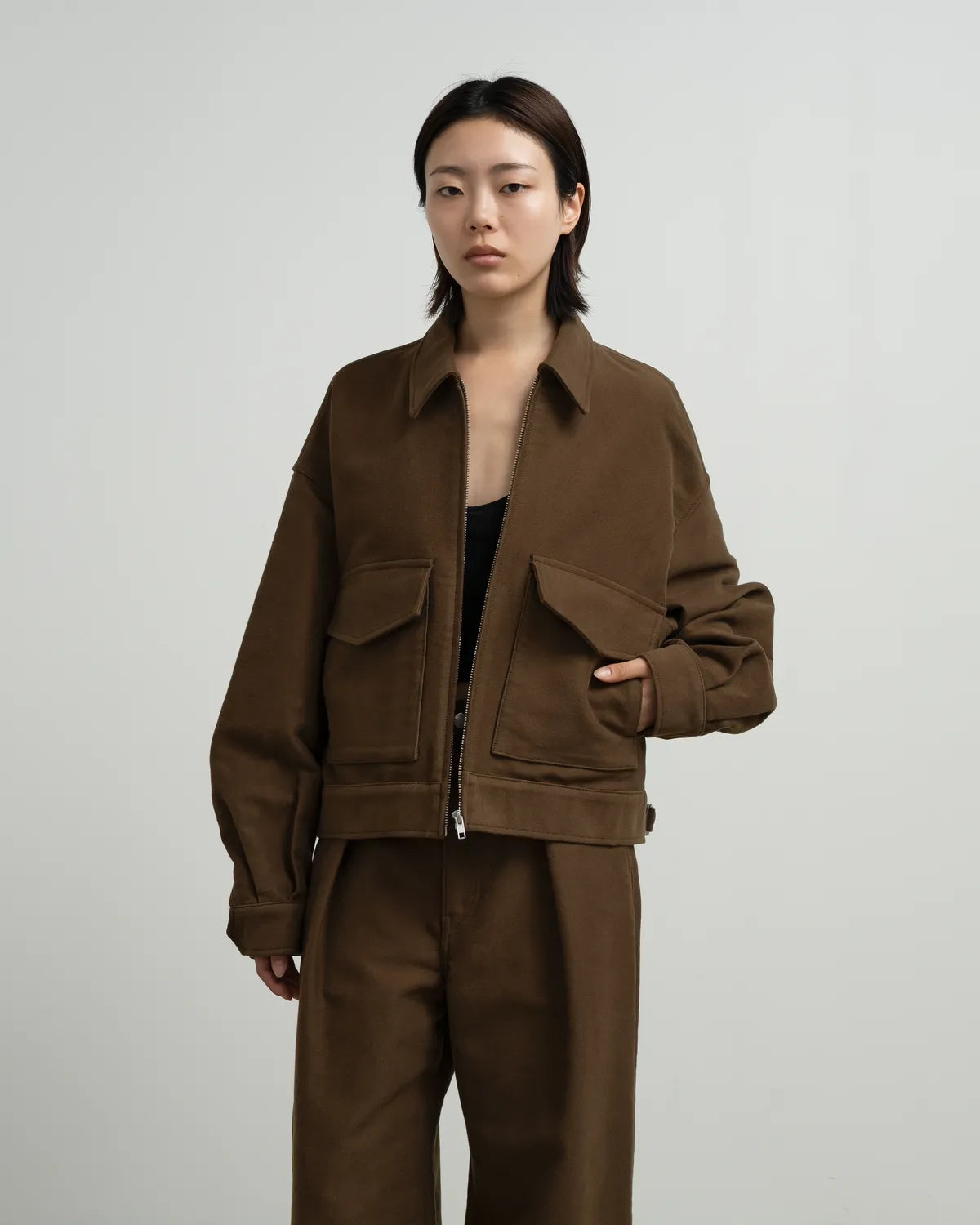 Graphpaper / Cotton Double Serge Zip Jacket (GL263-20453)
