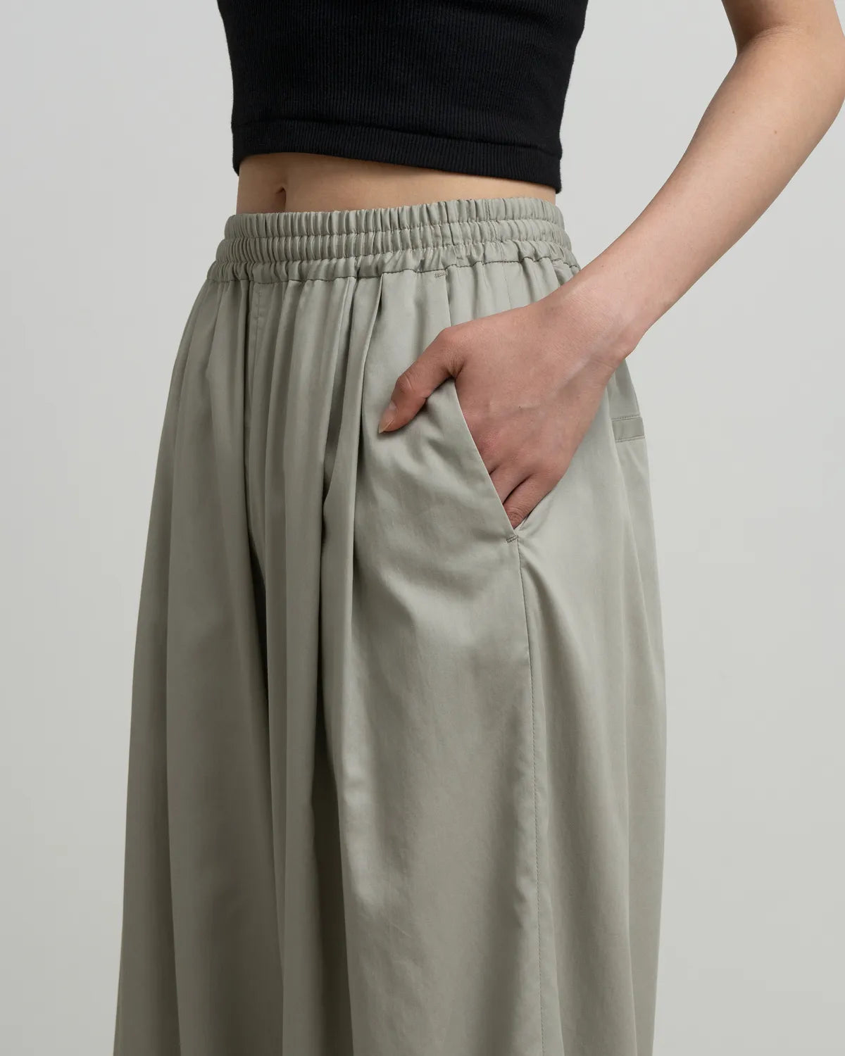 Graphpaper / Silicon Poplin Two Tuck Easy Wide Pants (GL263-40200)