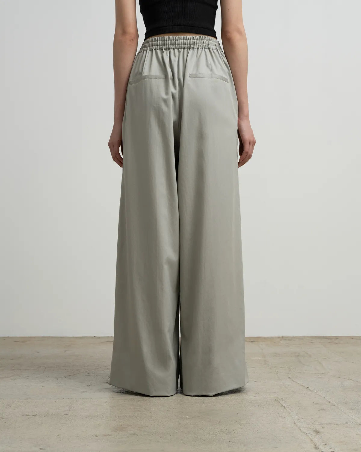 Graphpaper / Silicon Poplin Two Tuck Easy Wide Pants (GL263-40200)
