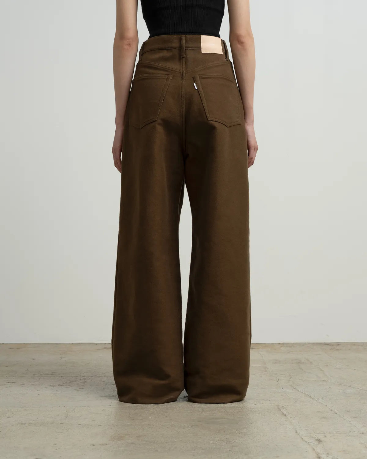 Graphpaper / Cotton Double Serge Two Tuck Wide Pants (GL263-40454)