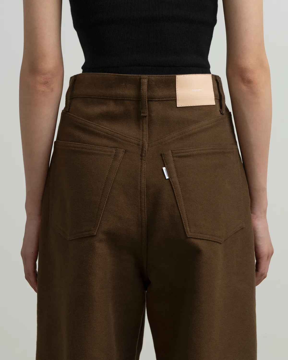 Graphpaper / Cotton Double Serge Two Tuck Wide Pants (GL263-40454)