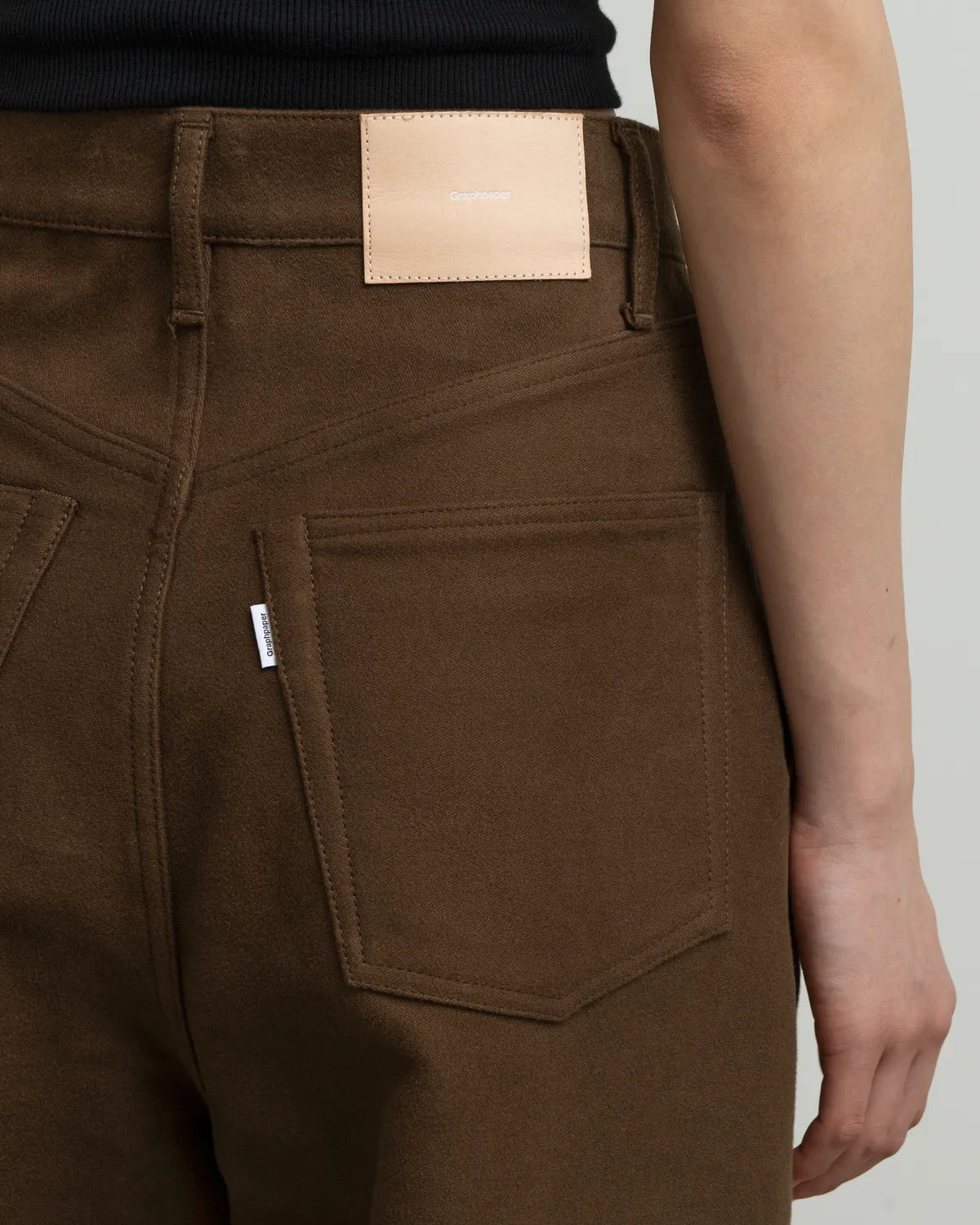 Graphpaper / Cotton Double Serge Two Tuck Wide Pants (GL263-40454)