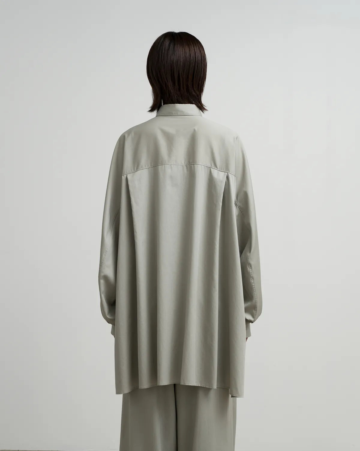 Graphpaper / Silicon Poplin Deep Slit Regular Collar Shirt (GL263-50198)
