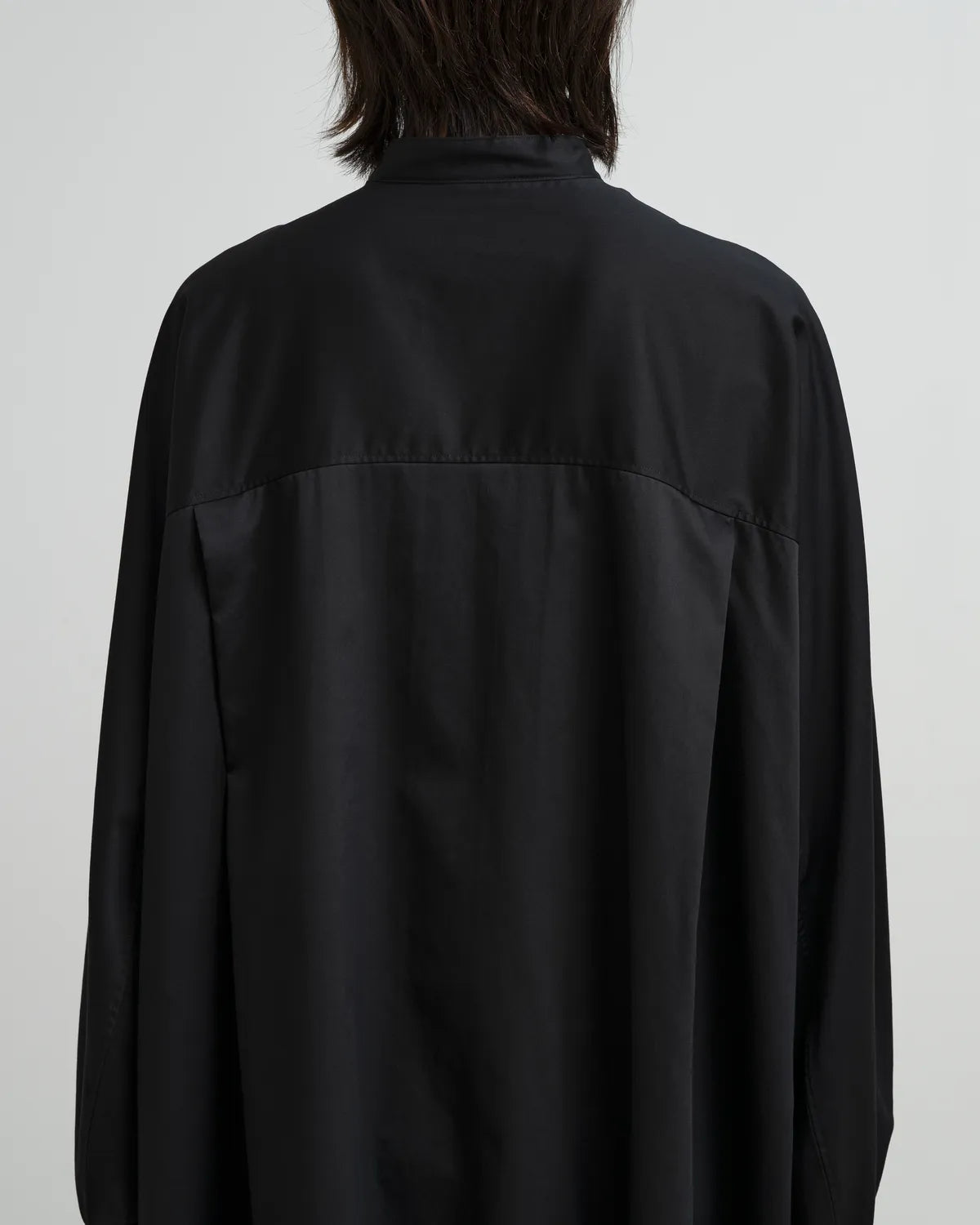 Graphpaper / Silicon Poplin Deep Slit Band Collar Shirt (GL263-50199)