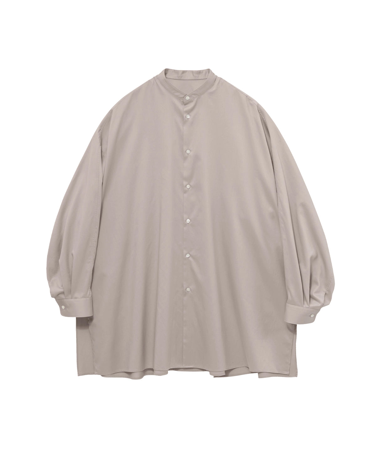 Graphpaper / Silicon Poplin Deep Slit Band Collar Shirt (GL263-50199)