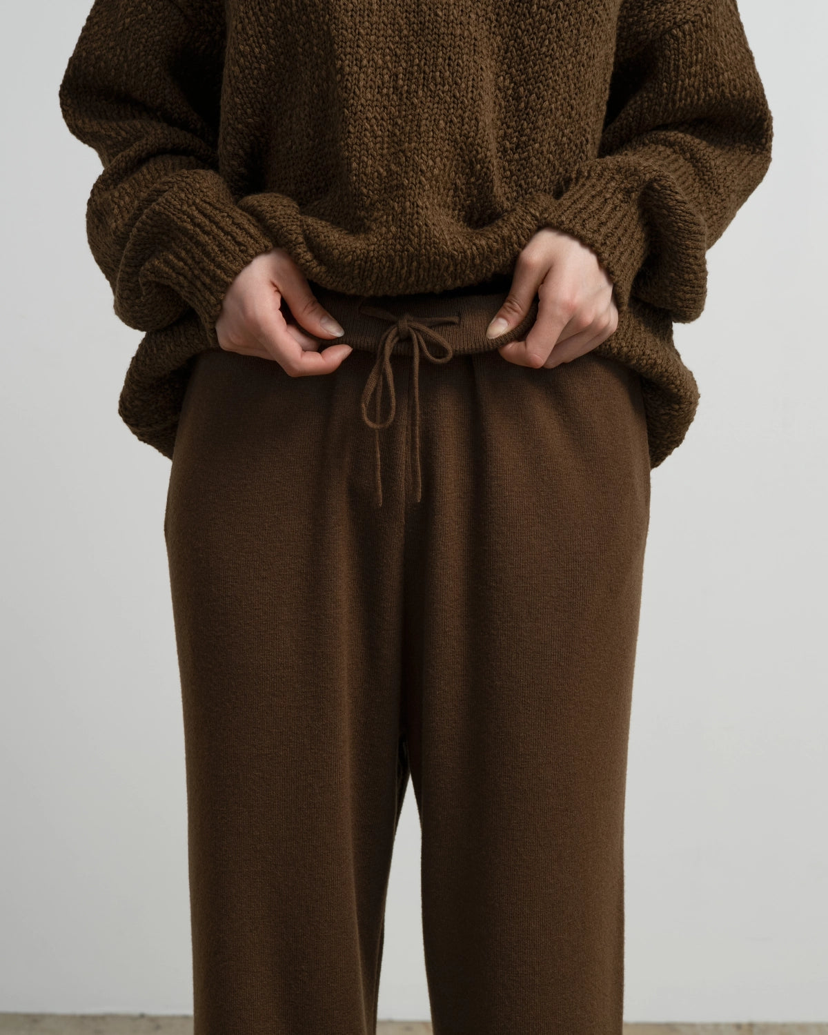 Graphpaper / Mercerized Fine Wool Knit Pants (GL263-80554)