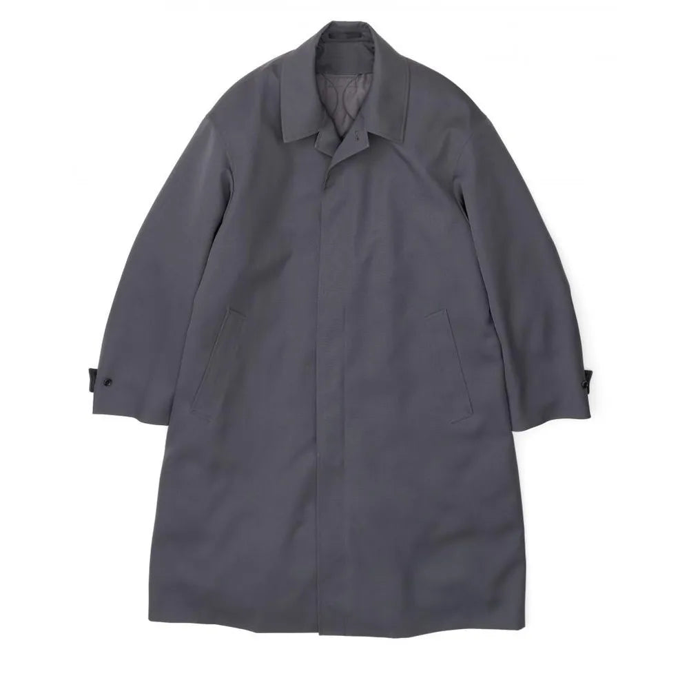 Graphpaper / Scale Off Wool Balmacaan Coat (GM243-10167B)