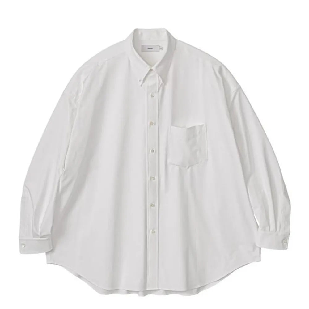 GraphpaperのOxford Pique Jersey L/S Oversized B.D Shirt