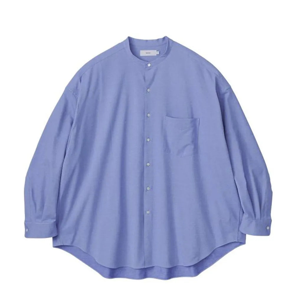 GraphpaperのOxford Pique Jersey L/S Oversized Band Collar Shirt