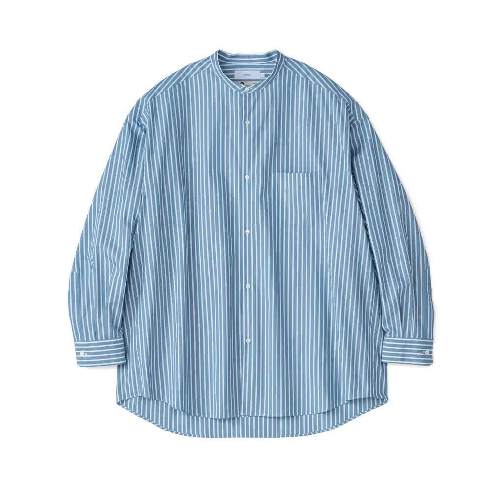 Graphpaper /SIDOGRAS L/S Oversized Band Collar Shirt (GM242-50003)