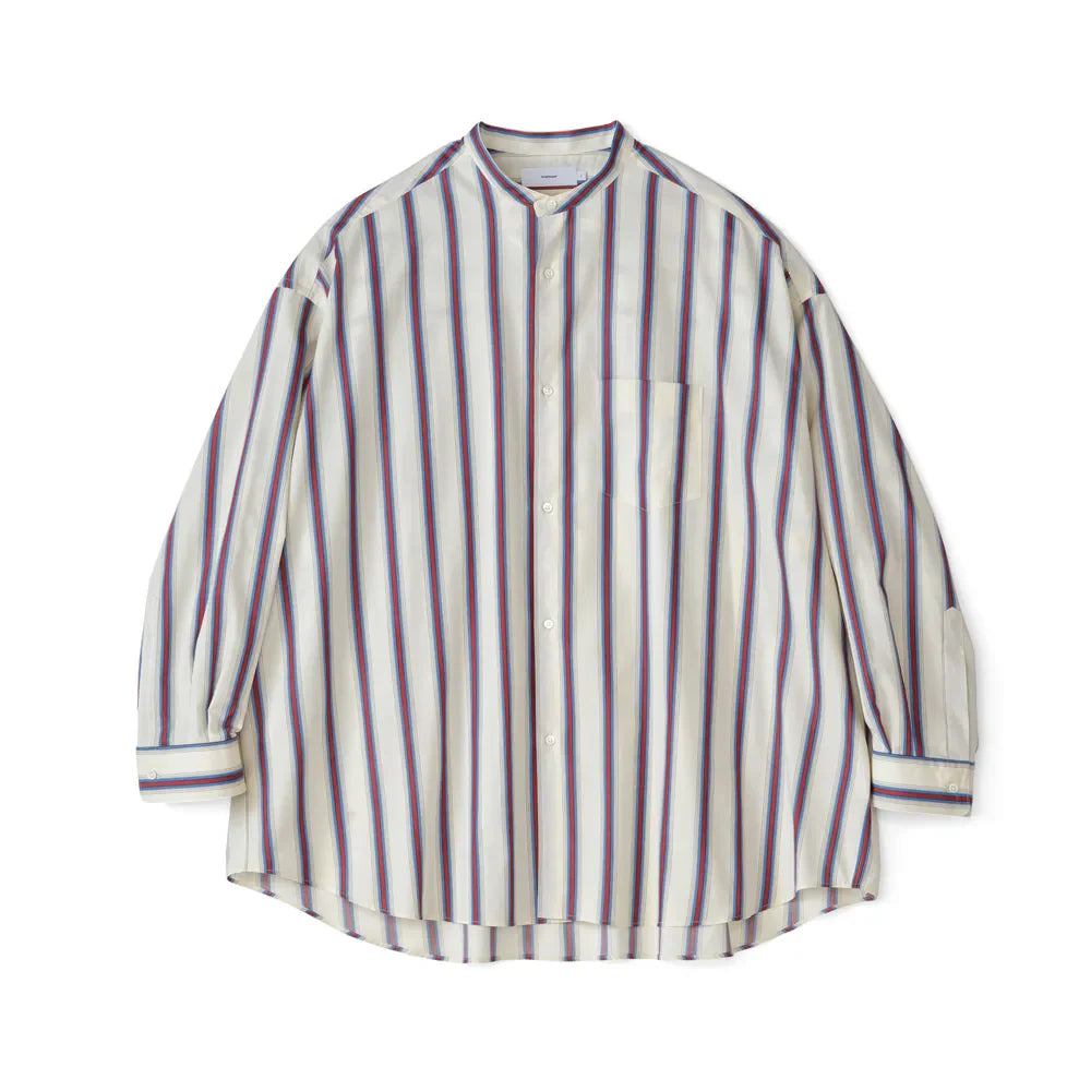 Graphpaper の SIDOGRAS L/S Oversized Band Collar Shirt 