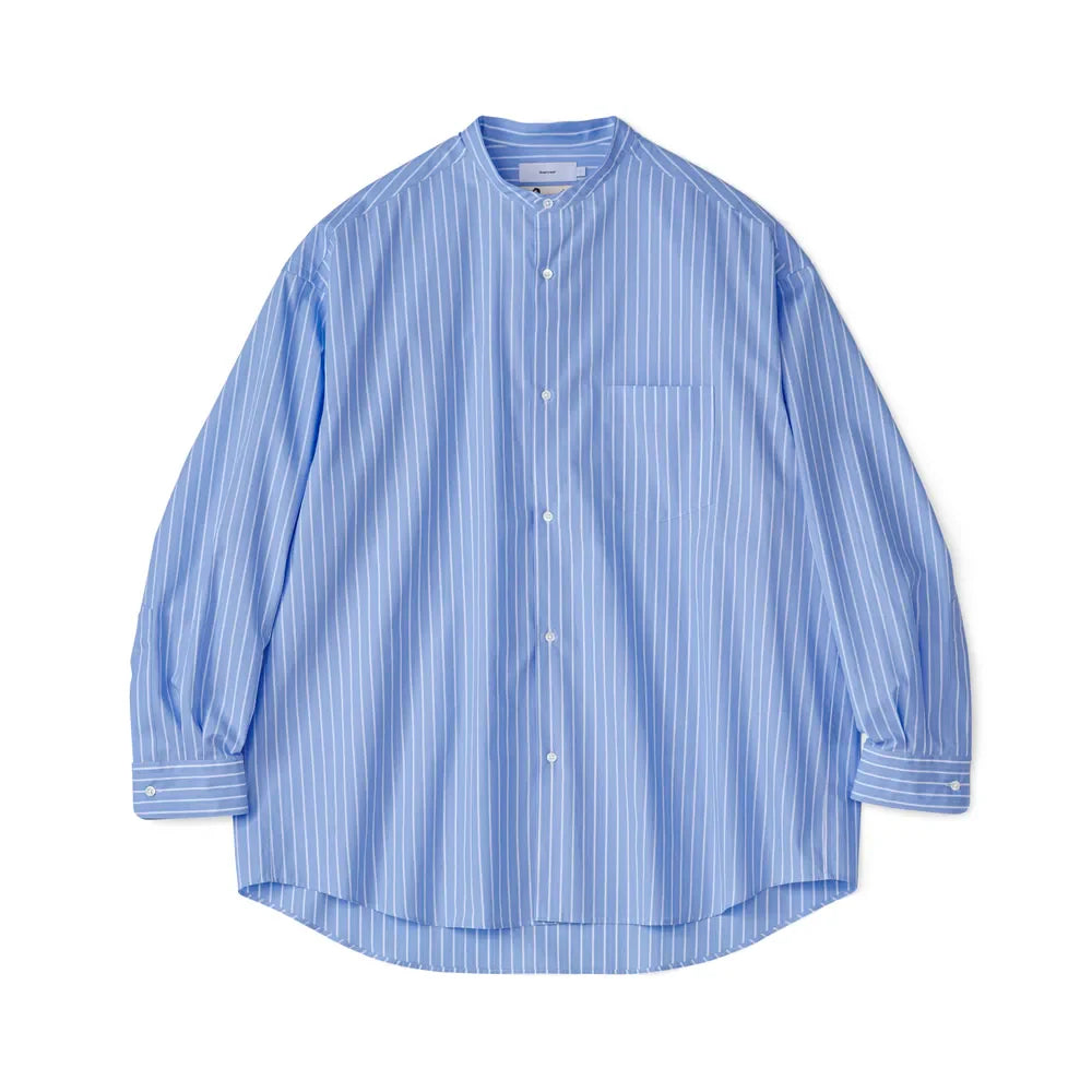 Graphpaper /SIDOGRAS L/S Oversized Band Collar Shirt (GM242-50003)