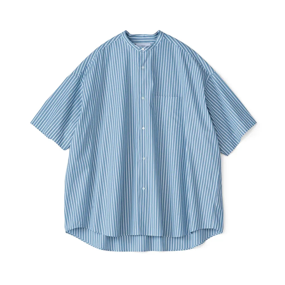 Graphpaper /SIDOGRAS S/S Oversized Band Collar Shirt (GM242-50005)