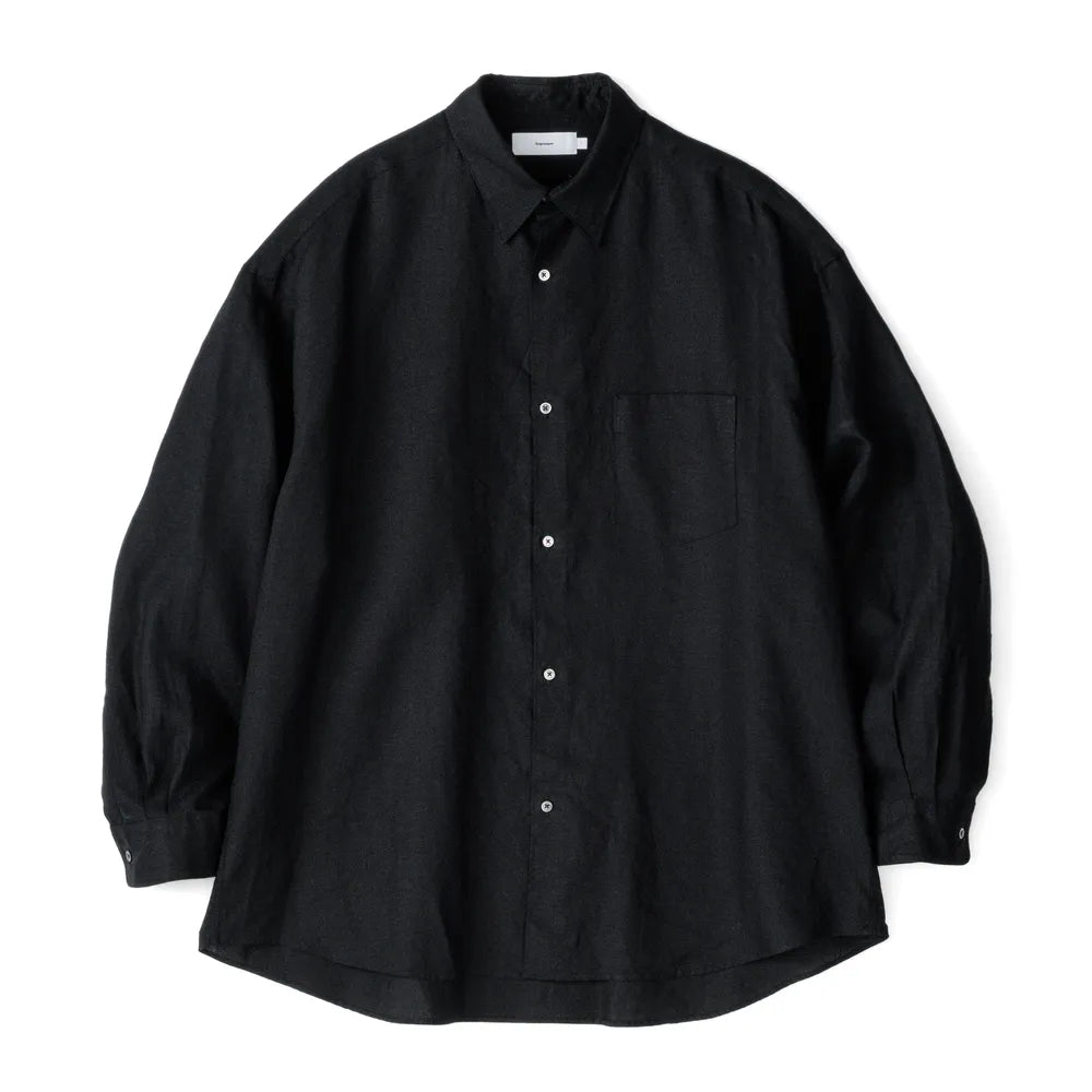 Graphpaper の Linen L/S Oversized Regular Collar Shirt (GM242-50030B)