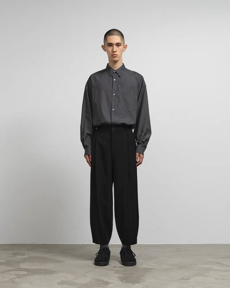 Graphpaper / Wool Doeskin Two Tuck Wide Pants (GM243-40244B)