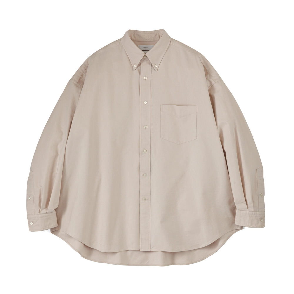 Graphpaper / Oxford Pique Jersey L/S Oversized BD Shirt 