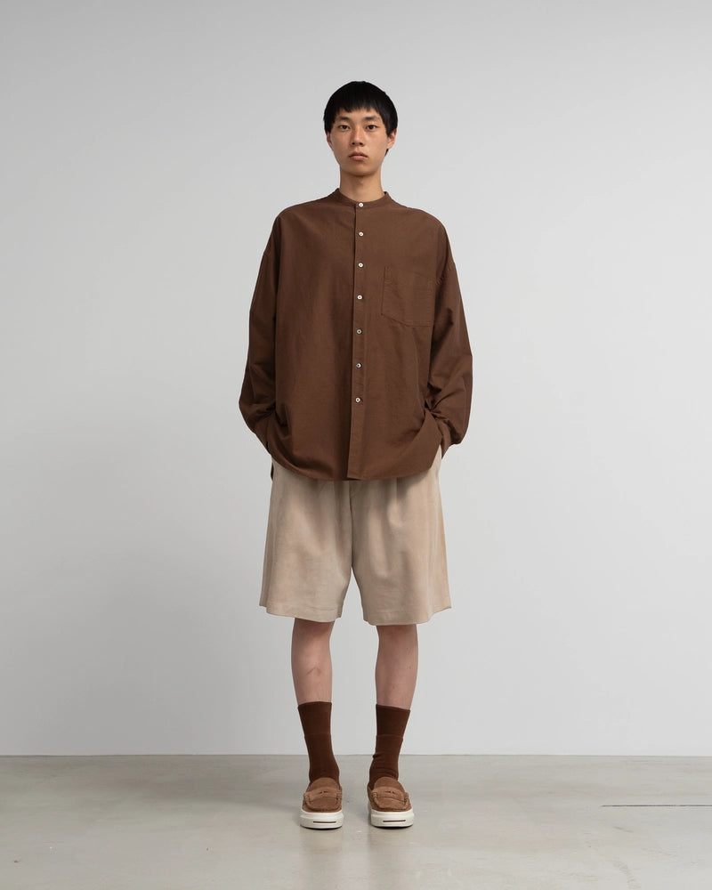 Graphpaper / Oxford Pique Jersey L/S Oversized BD Shirt 