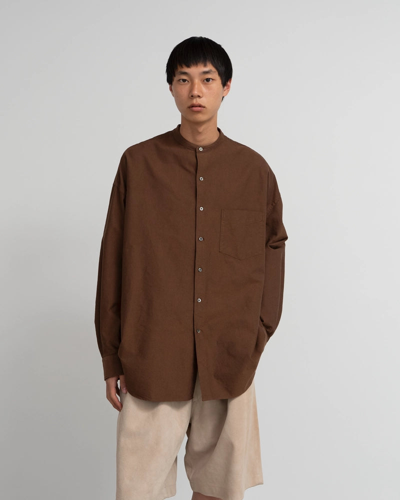 Graphpaper / Oxford Pique Jersey L/S Oversized BD Shirt 