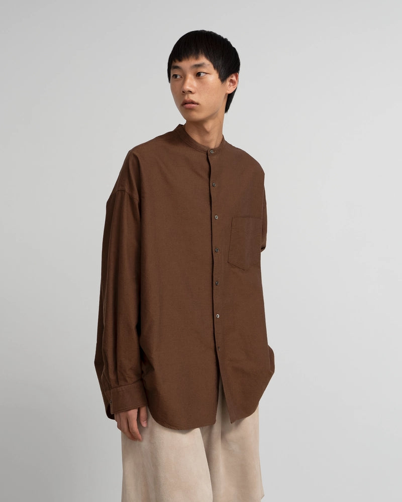 Graphpaper / Oxford Pique Jersey L/S Oversized BD Shirt 