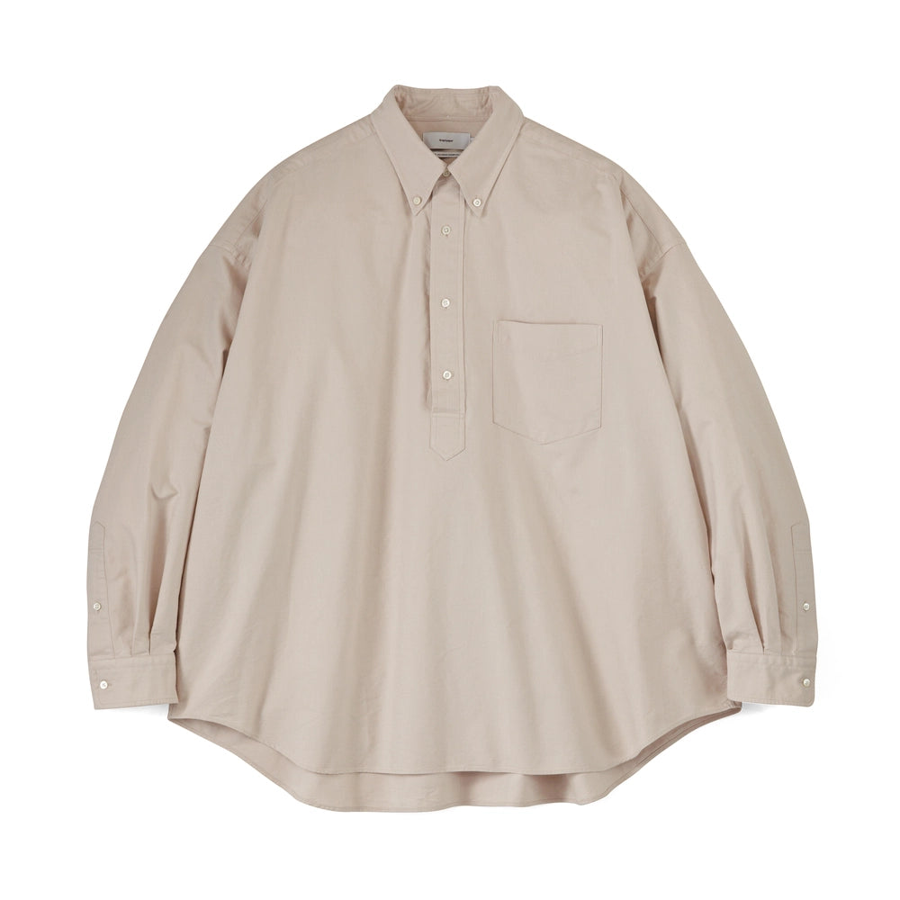 Graphpaper / Oxford Pique Jersey L/S Oversized BD Shirt 