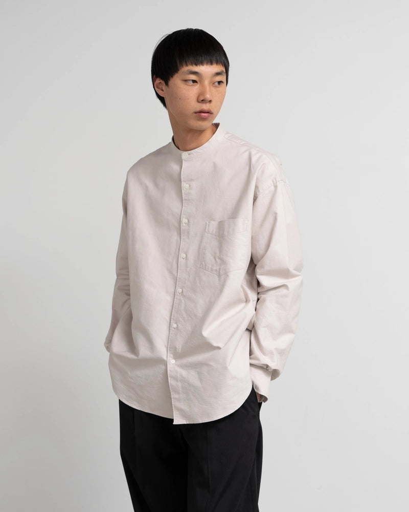 Graphpaper / Oxford L/S Band Collar Box Shirt (GM251-50028C)