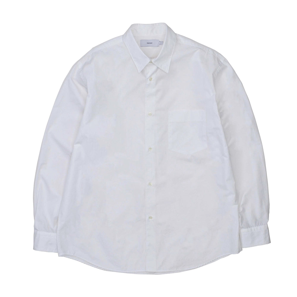 Graphpaper / High Count Regular Collar Round Cut Oversized Shirt (GM251-50030B)