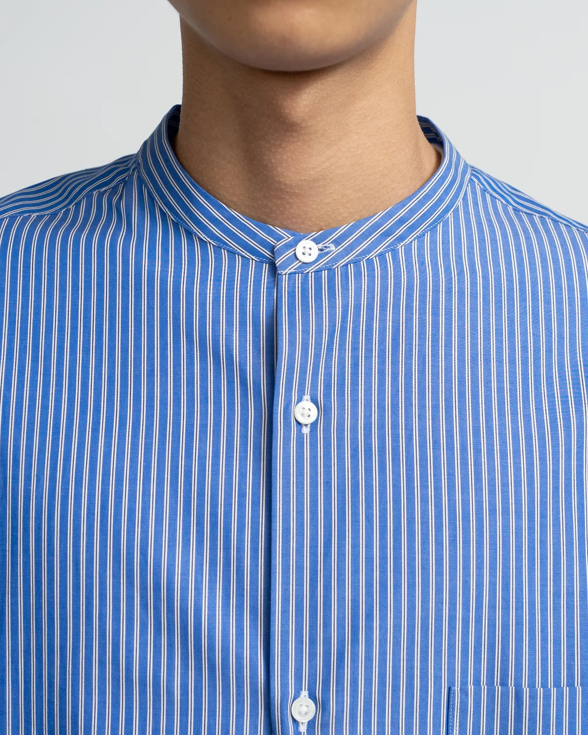 Graphpaper / SIDOGRAS L/S Oversized Band Collar Shirt (GM2452-50011)
