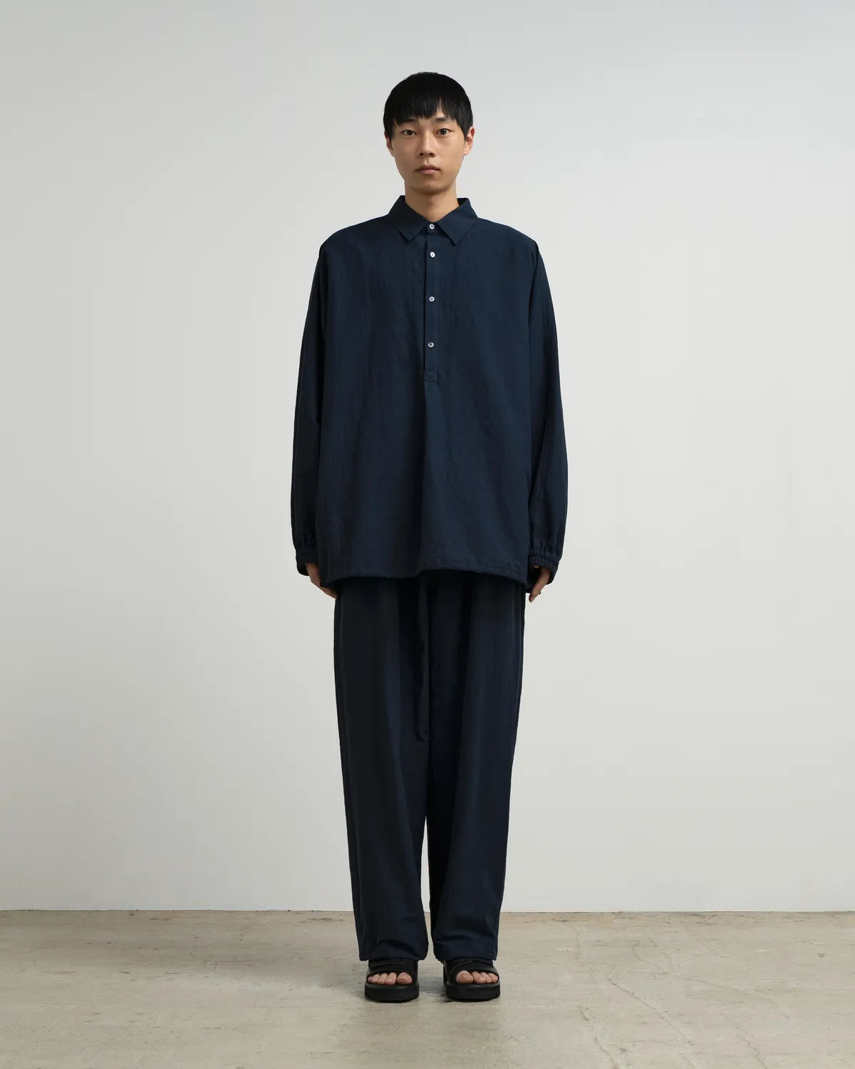 Graphpaper（グラフペーパー） / Cotton Linen Seersucker L/S