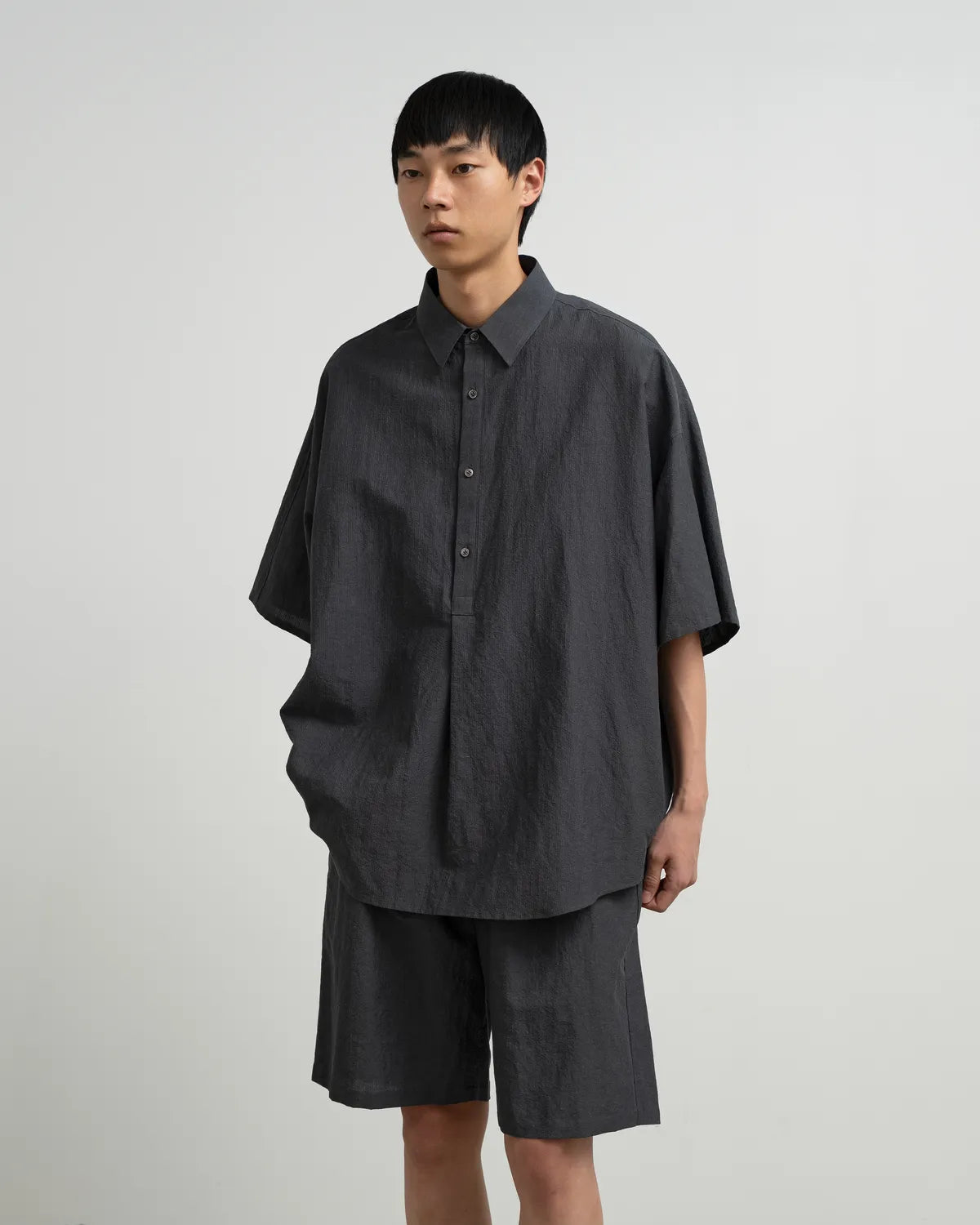 Graphpaper（グラフペーパー） / Cotton Linen Seersucker S/S