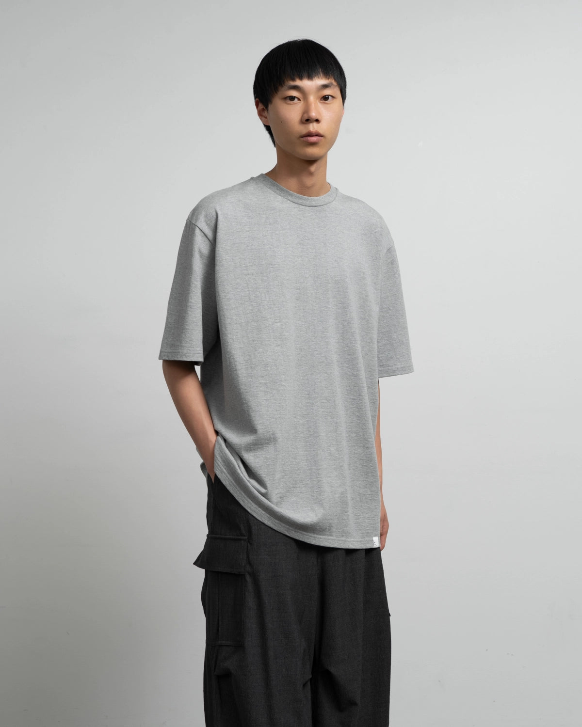 Graphpaper Re: (※Graphpaper NAGOYA EXCLUSIVE) / Heather Cotton 2-Pack Crew Neck  Tee (GM262-70703N)
