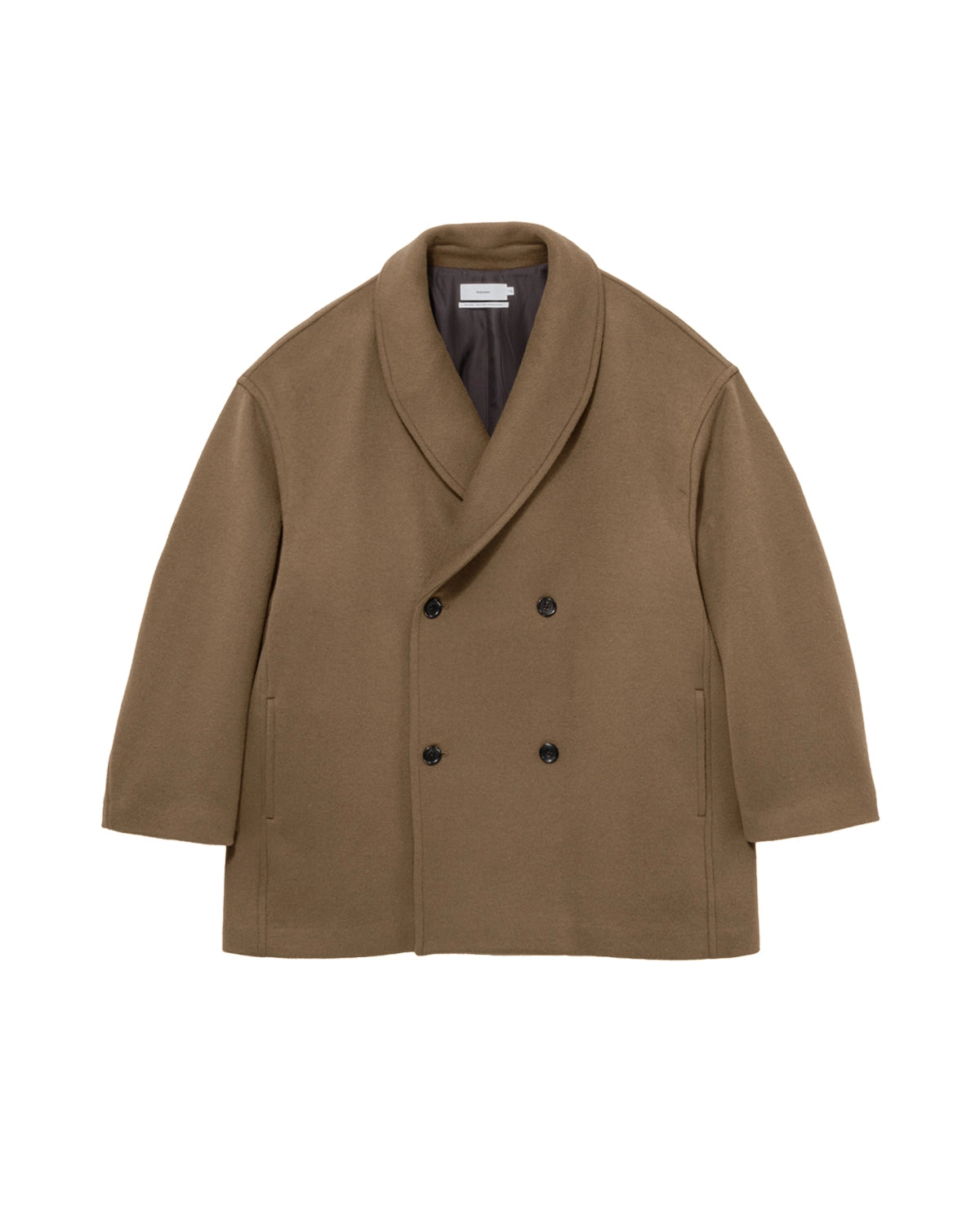 Graphpaper / Light Melton Shawl Collar Coat (GM263-10421C)