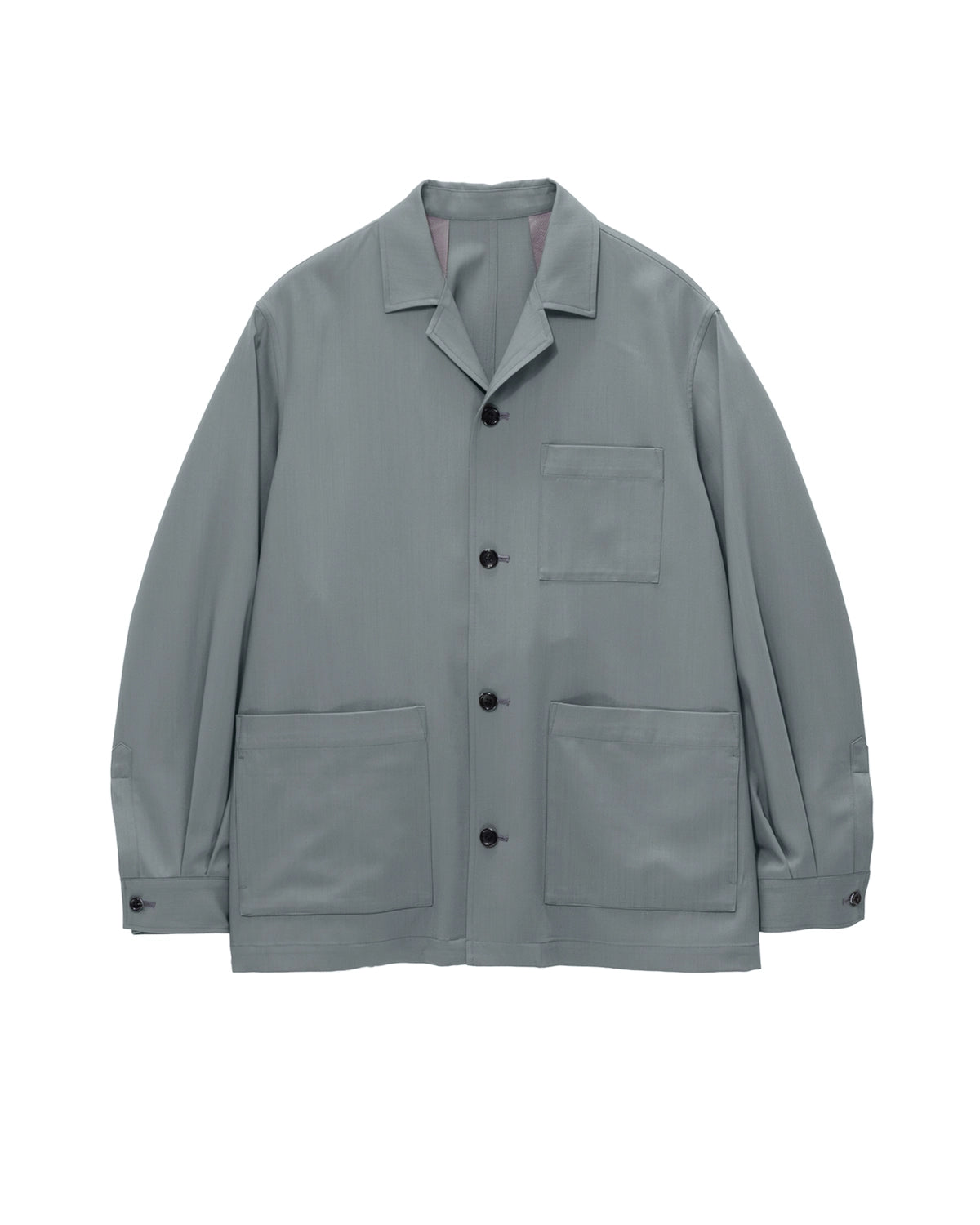 Graphpaper / Techno Wool Twill Open Collar Jacket (GM263-30394)