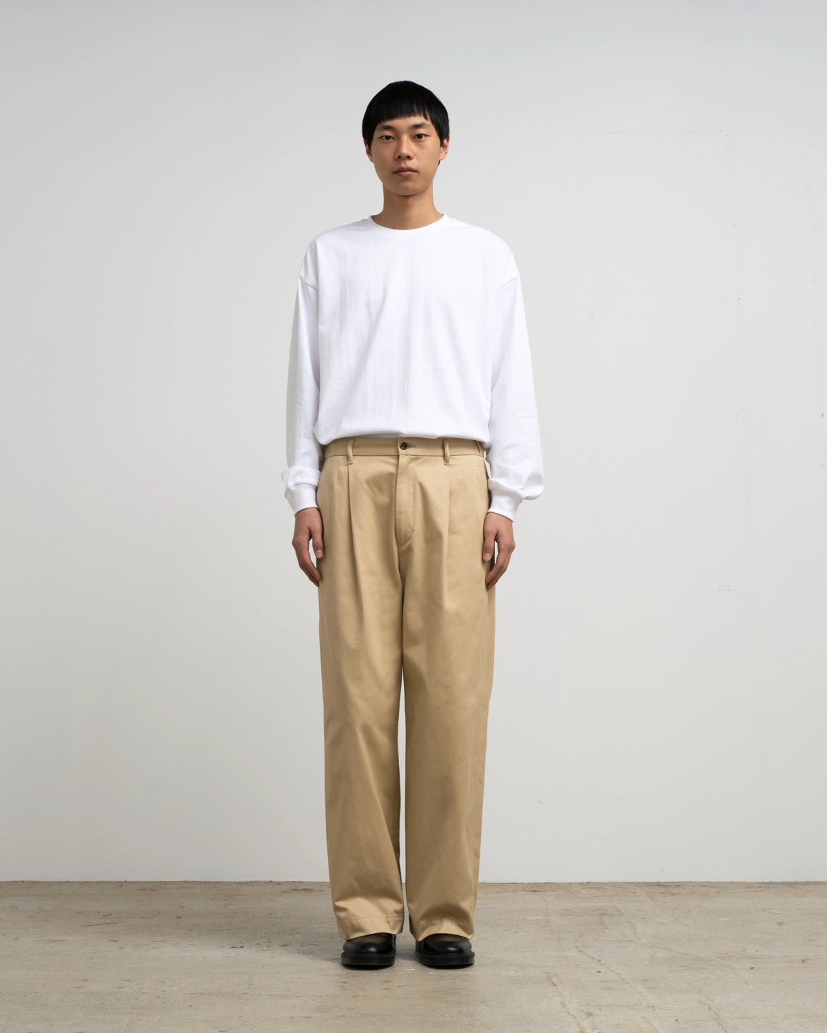 Graphpaper / Westpoint Chino Wide Straight Trousers (GM263-40165B)