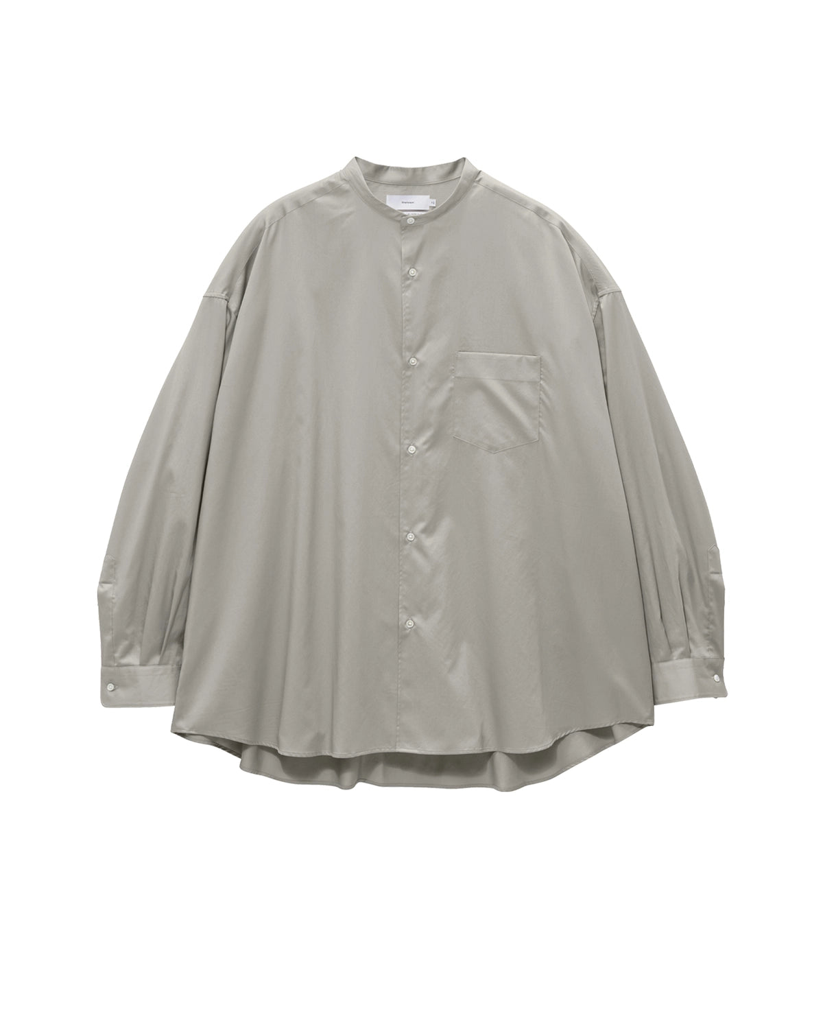 Graphpaper / Silicon Poplin Oversized Band Collar Shirt (GM263-50197)