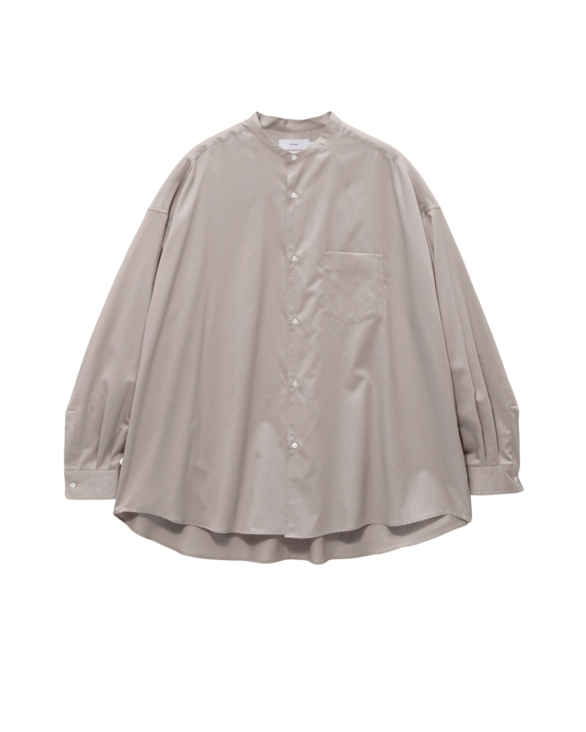 Graphpaper / Silicon Poplin Oversized Band Collar Shirt (GM263-50197)
