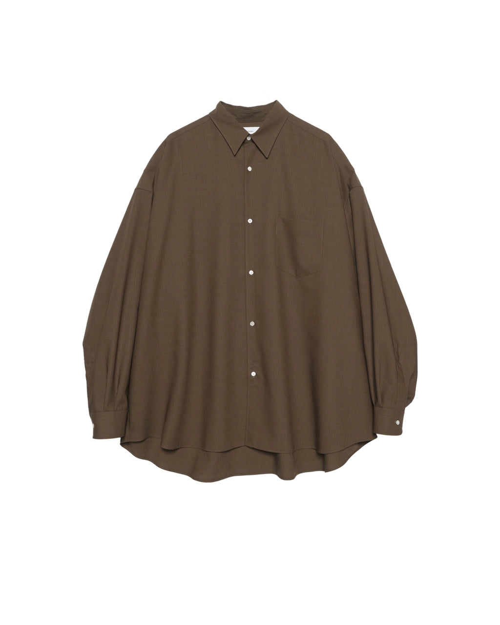 Graphpaper / Wool Hopsack L/S Oversized Regular Collar Shirt