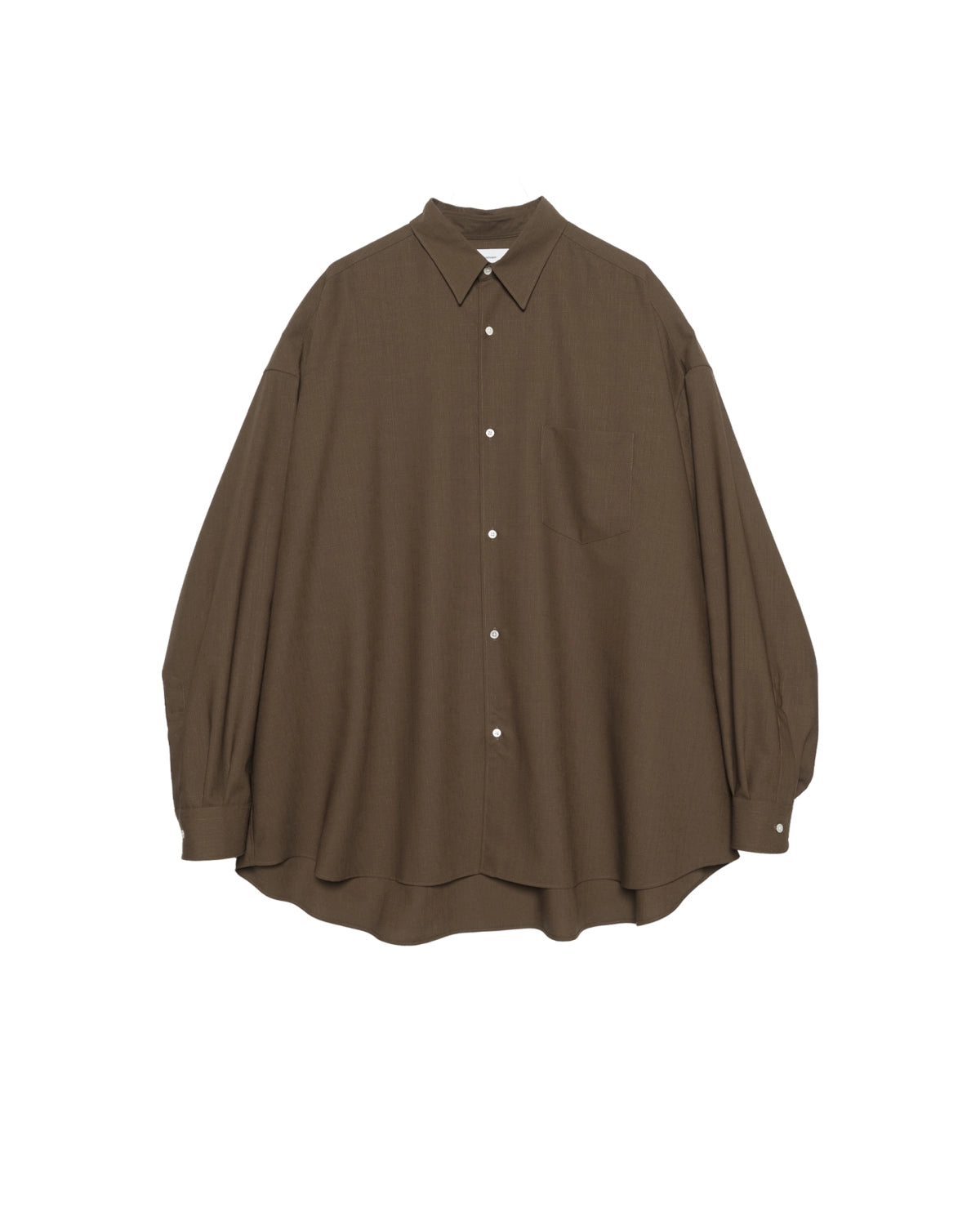 Graphpaper / Wool Hopsack L/S Oversized Regular Collar Shirt (GM263-50472)