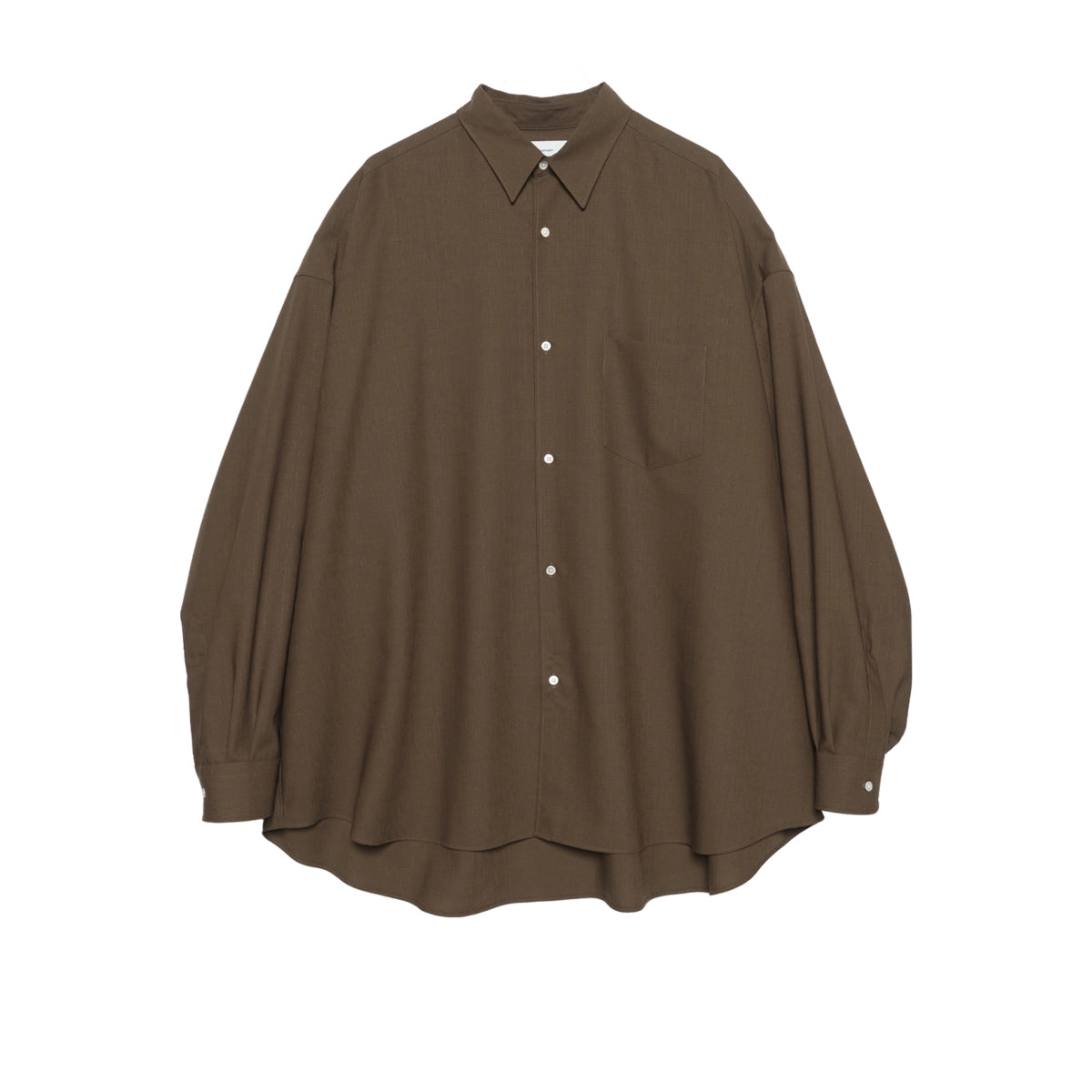Graphpaper / Wool Hopsack L/S Oversized Regular Collar Shirt